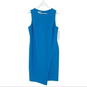Maggy London Textured Shift Dress Sleeveless - 14